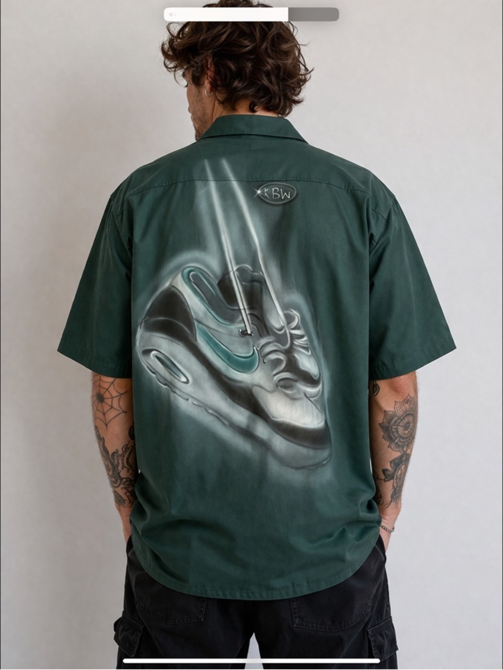 Dickies Mechanic Workwear Green XL Airbrush Sneaker Graphic Utility Streetwear